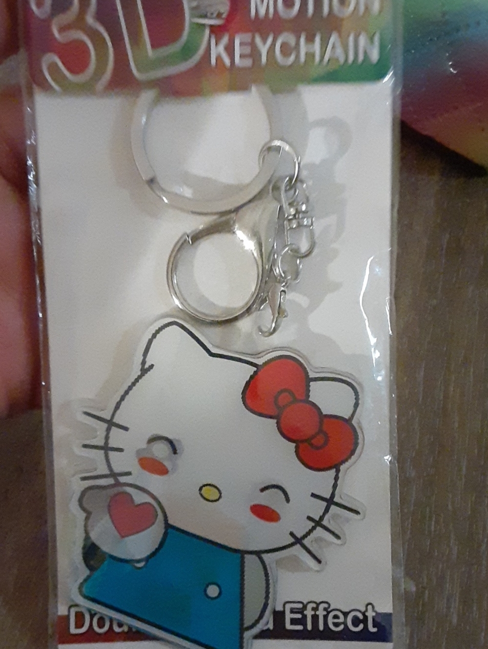 Hello Kitty 3D Motion Keychain - Double-Sided Effect